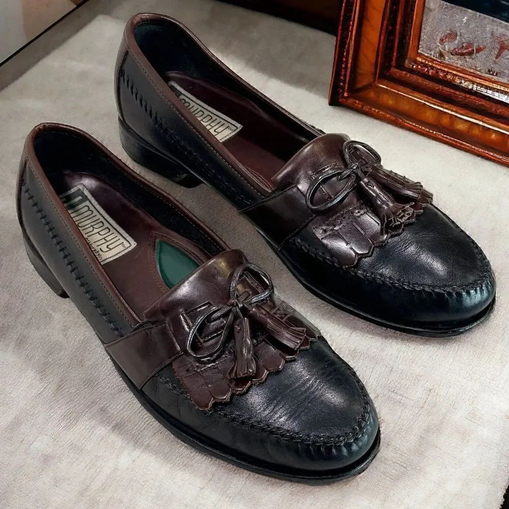 J. Murphy by Johnston & Murphy Kiltie Tassel Loafers Mens Size 11.5N (Narrow)